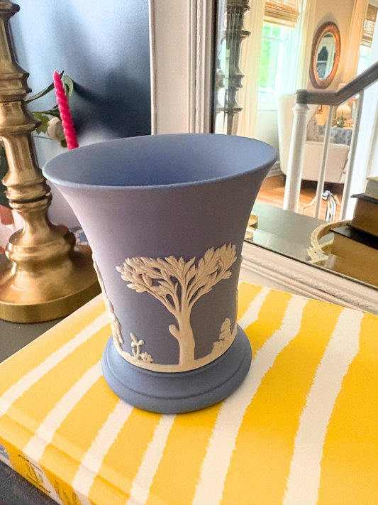 Wedgwood Blue Jasperware Vase