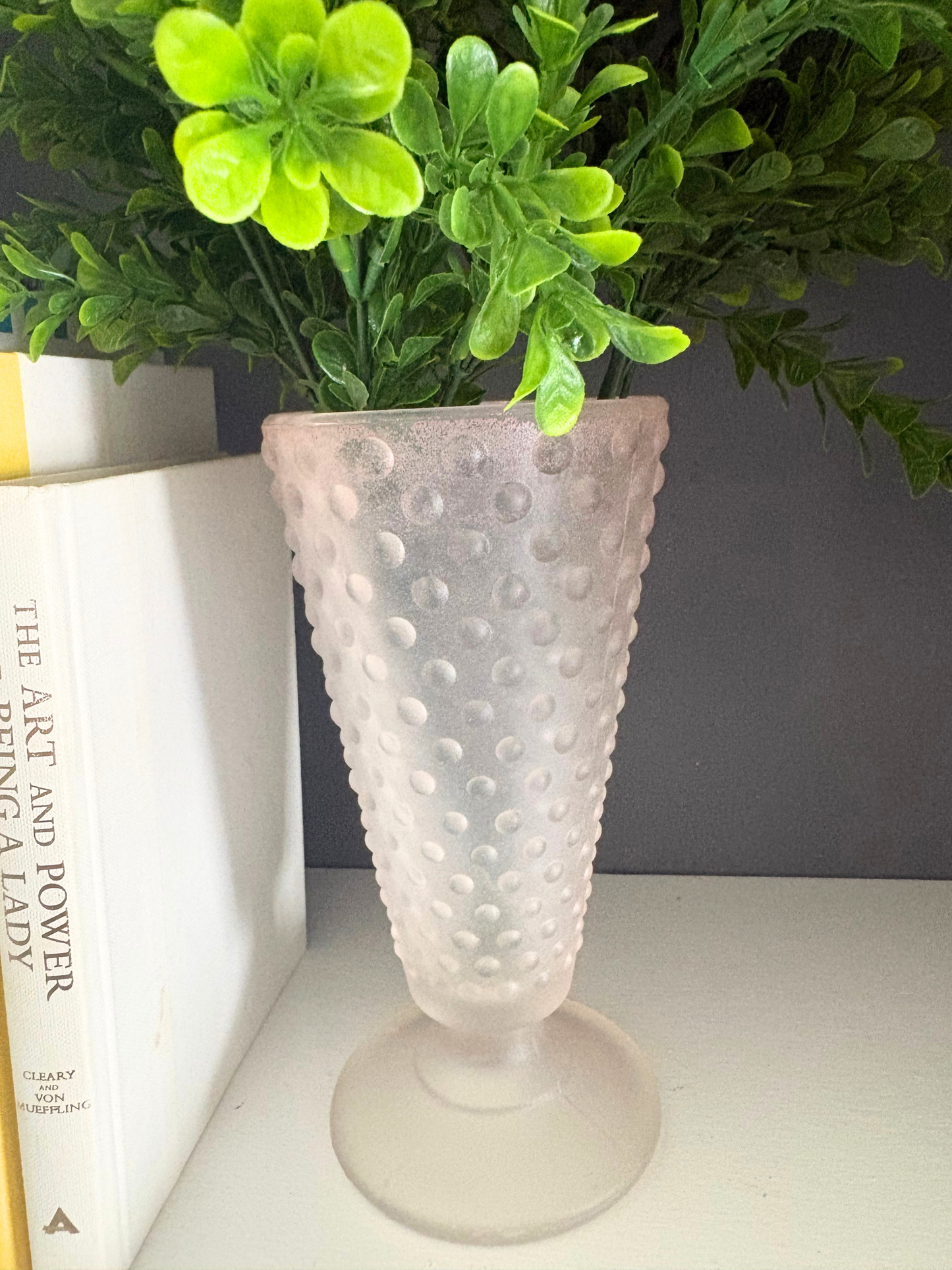 Pink Hobnail Vase
