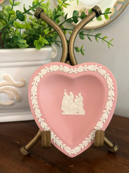 Wedgwood Pink Heart Trinket Dish