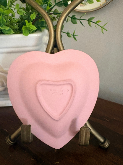 Wedgwood Pink Heart Trinket Dish