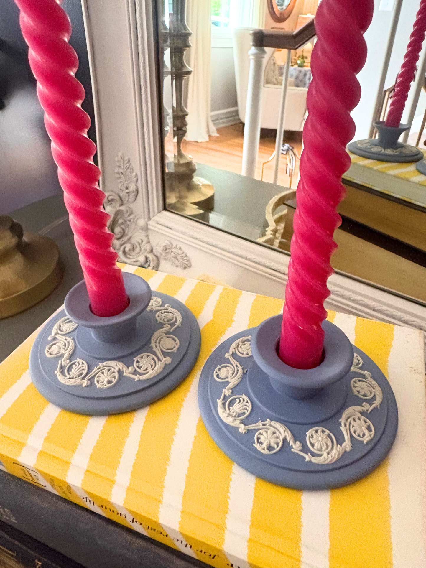Wedgwood Blue Candleholders
