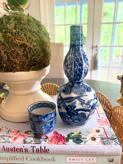 Blue & White Sake Set