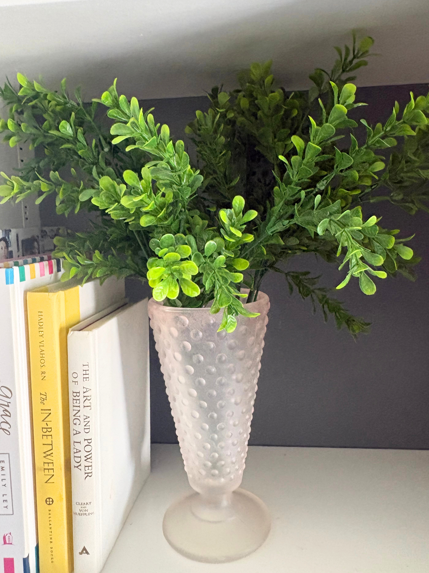 Pink Hobnail Vase
