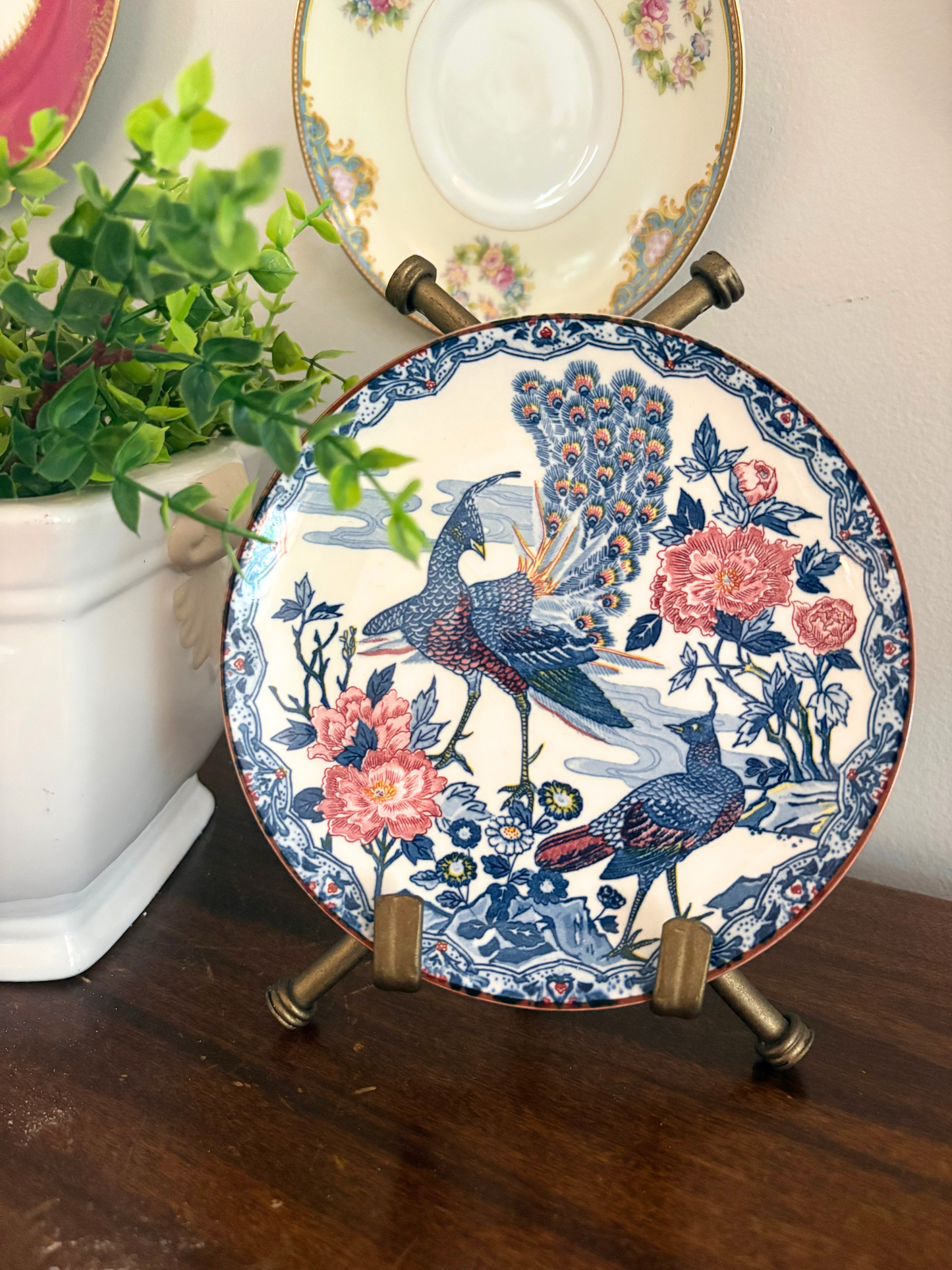 Peacock Chinoiserie Plate