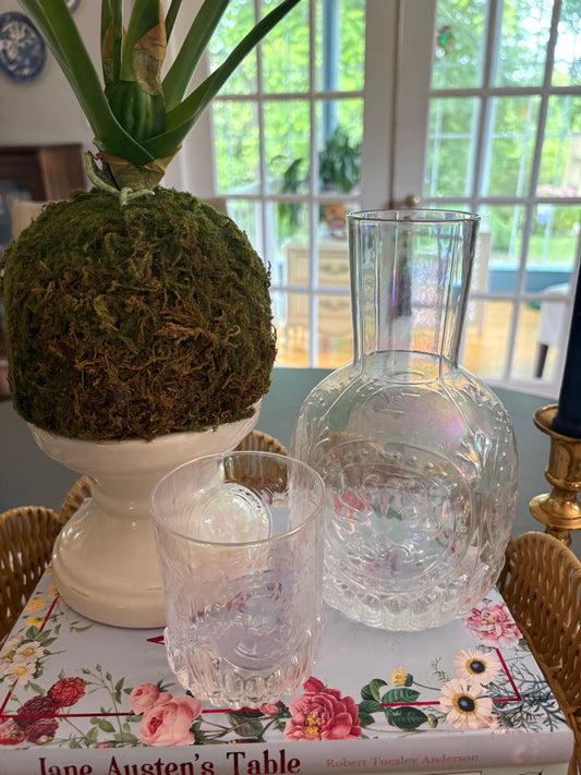 Irridescent Glass Decanter